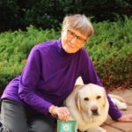 Sponsor Thelma with trainee Guide Dog