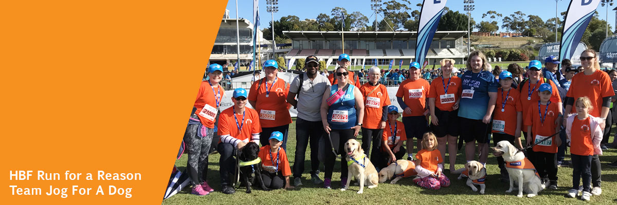 Team Jog For A Dog at the HBF Run For A Reason