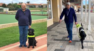 Serge with Guide Dog Winston
