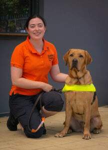 Guide Dog Mobility Instructor Cadet with Guide Dog in training. 