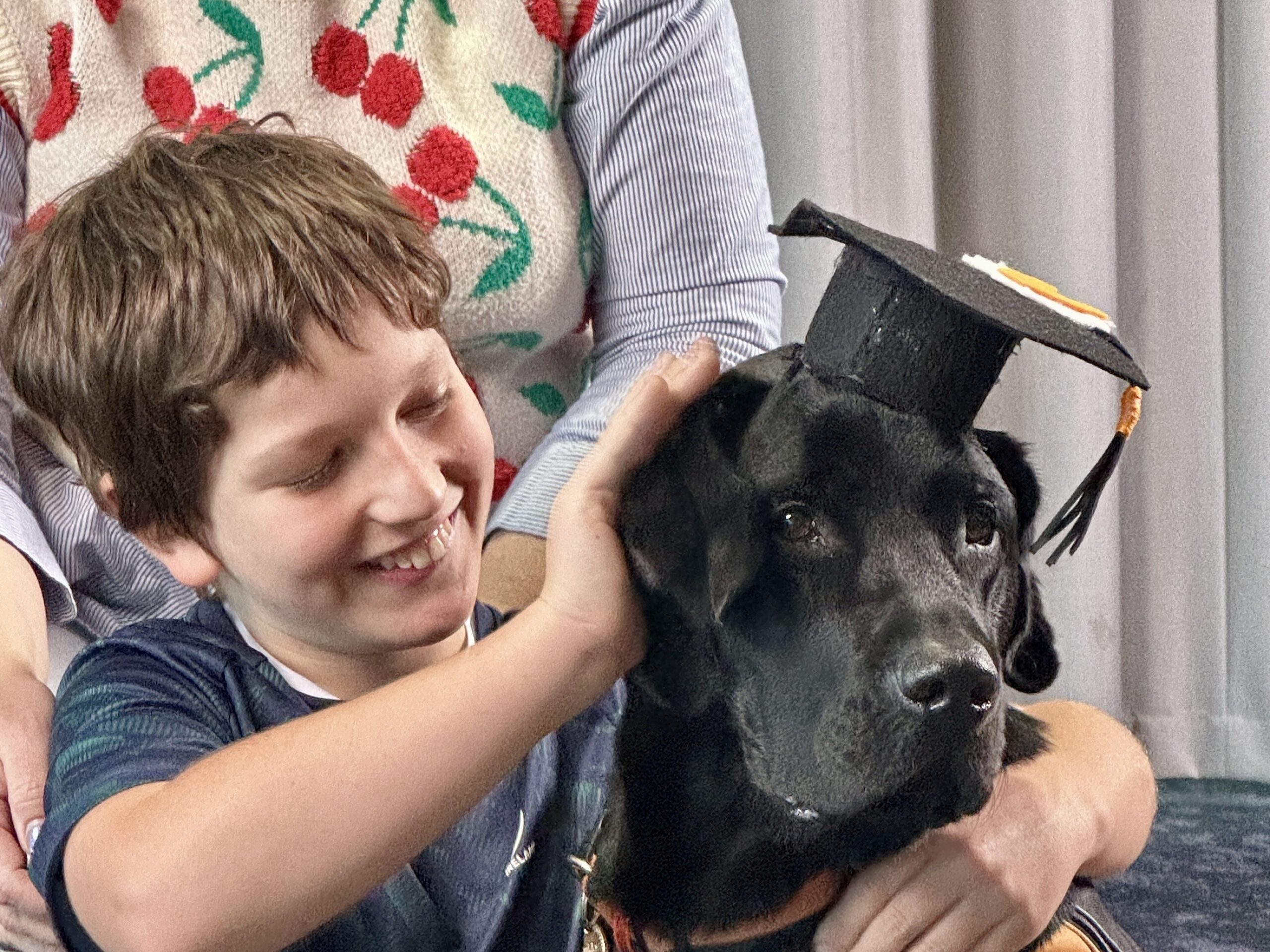 Keegan Quail with his Autism Assistance Dog Arnold (aka "Arnie")